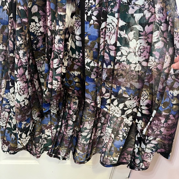 Simply Vera High Low Floral Pleated Dress XL - Picture 2 of 5